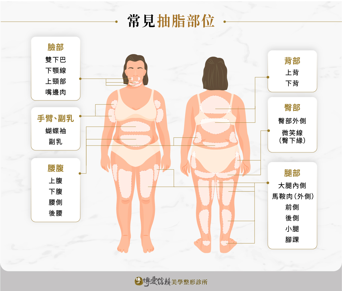威塑抽脂適合部位